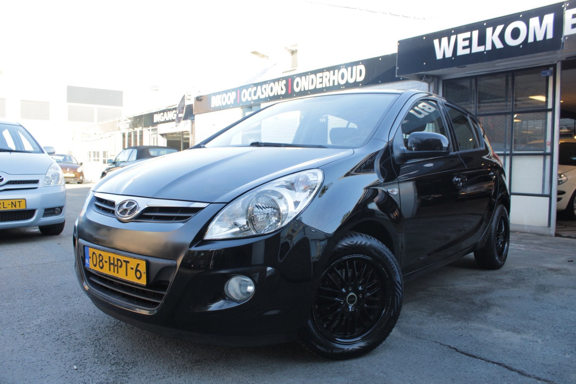 Hyundai I20 1.2i DynamicVersion / Airco / Elektrische ramen, Auto's, Gebruikt, 4 cilinders, Zwart, Origineel Nederlands