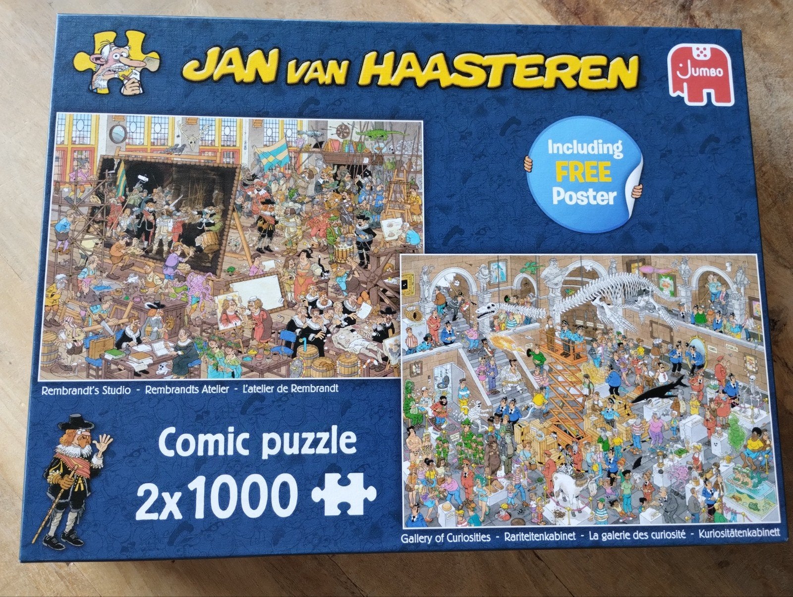 Jan van Haasteren 2x1000 stukjes, Ophalen of Verzenden, 500 t/m 1500 stukjes, Gebruikt