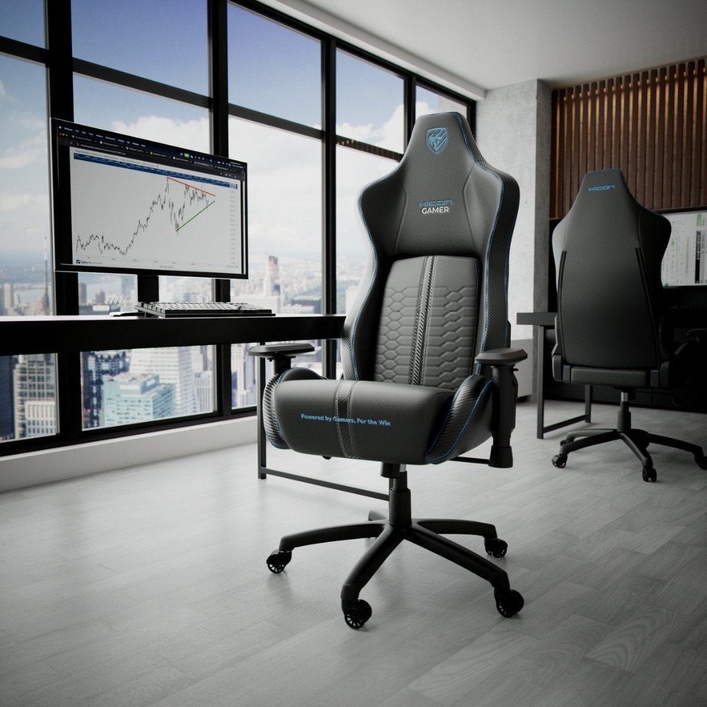 Luxury Gamestoel-Bureaustoel-Ergonomisch-Comfortabel- Blauw, Ophalen, Gaming bureaustoel, Blauw, Nieuw