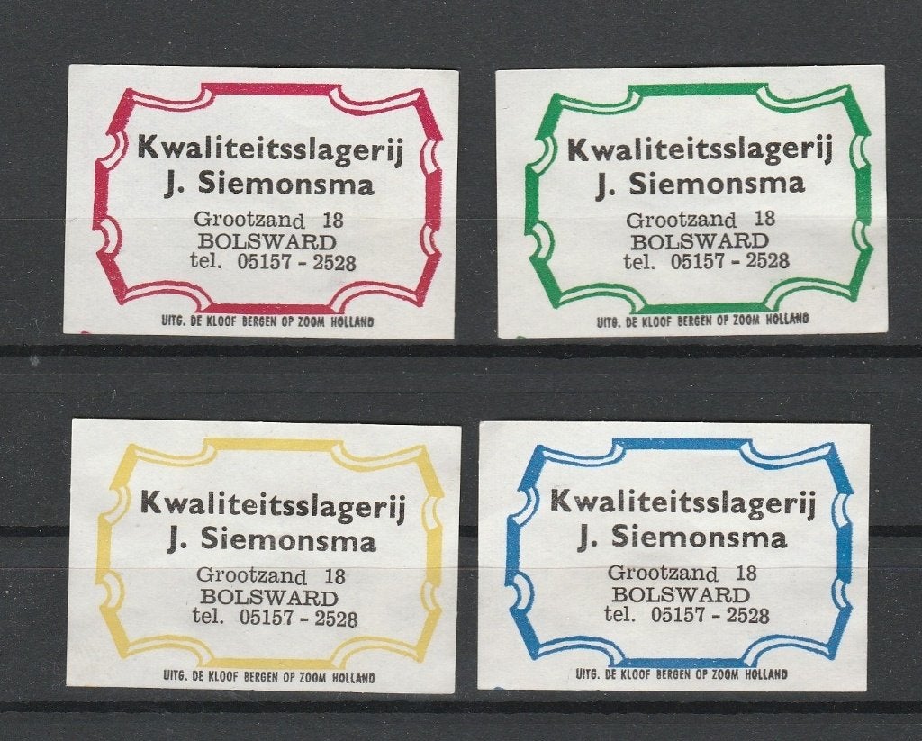 Lucifermerken, Bolsward  (187), Verzenden, Zo goed als nieuw, Luciferdoosjes of -merken