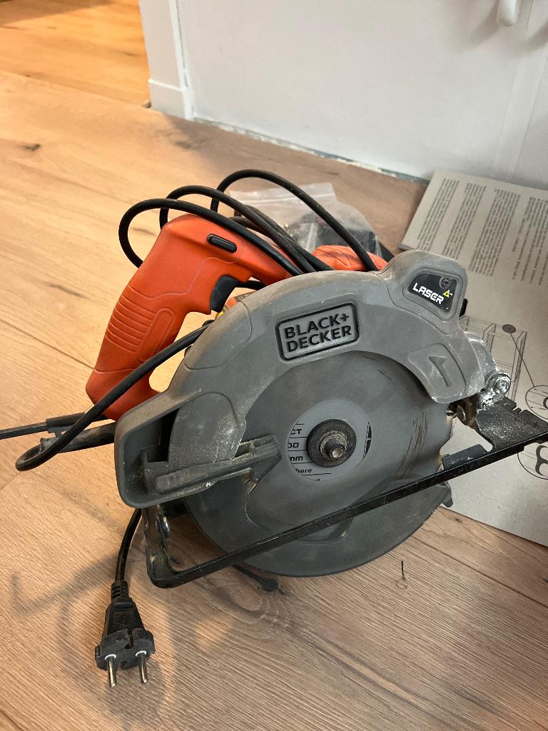 Black & Decker cirkelzaag, Ophalen, Gebruikt, Cirkelzaag, Black & Decker
