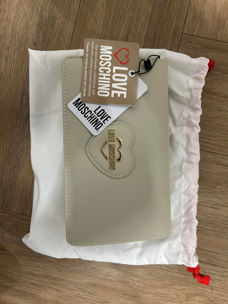 Love Moschino schouder tas beige, Overige merken, Beige, Nieuw, Ophalen of Verzenden