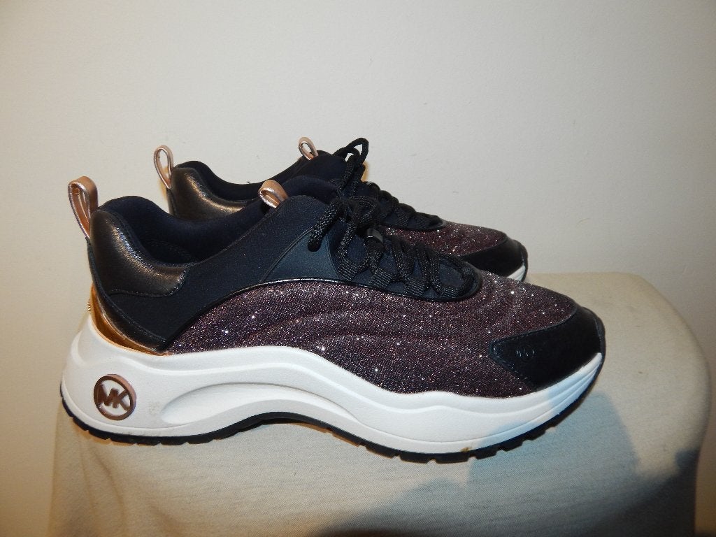 Michael Kors sneakers zwart rose glitter goud details ZGAN39