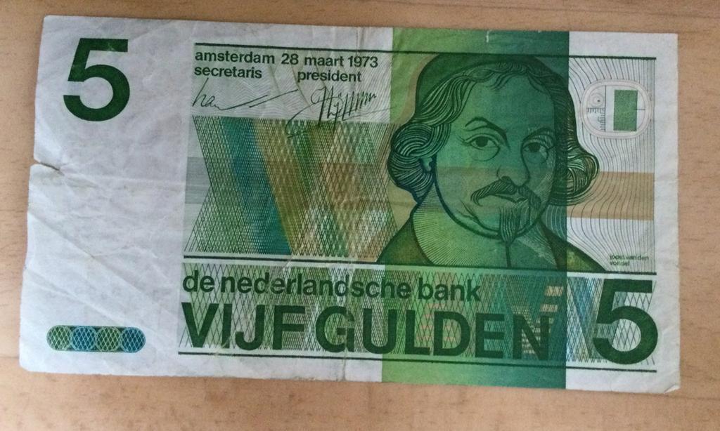 5 gulden biljet, Verzenden, 5 gulden, Los biljet