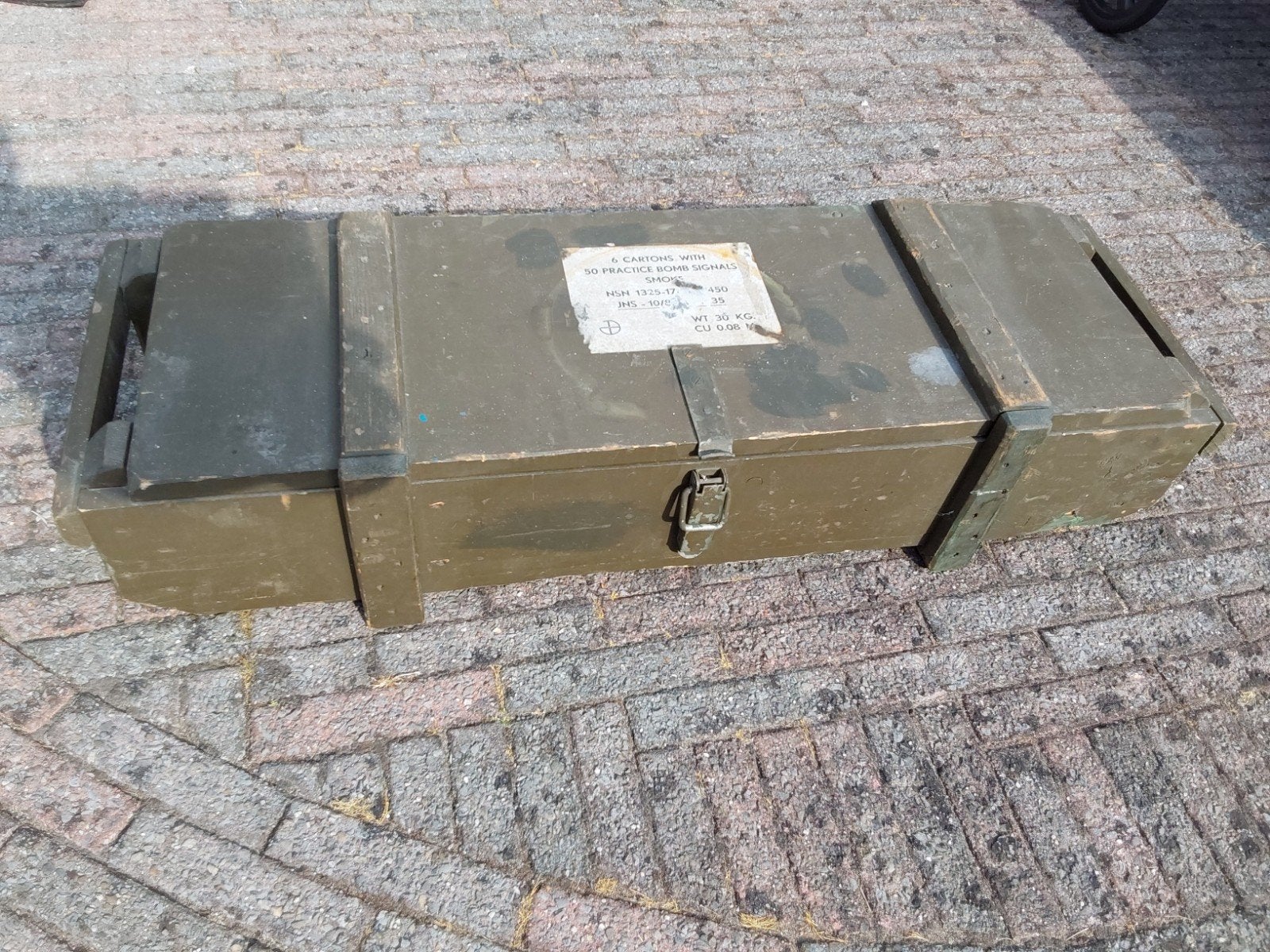 Militaire Munitiekist legerkist NL97, Verzamelen, Militaria | Algemeen, Ophalen, Overige soorten, Nederland, Kist of Geocache