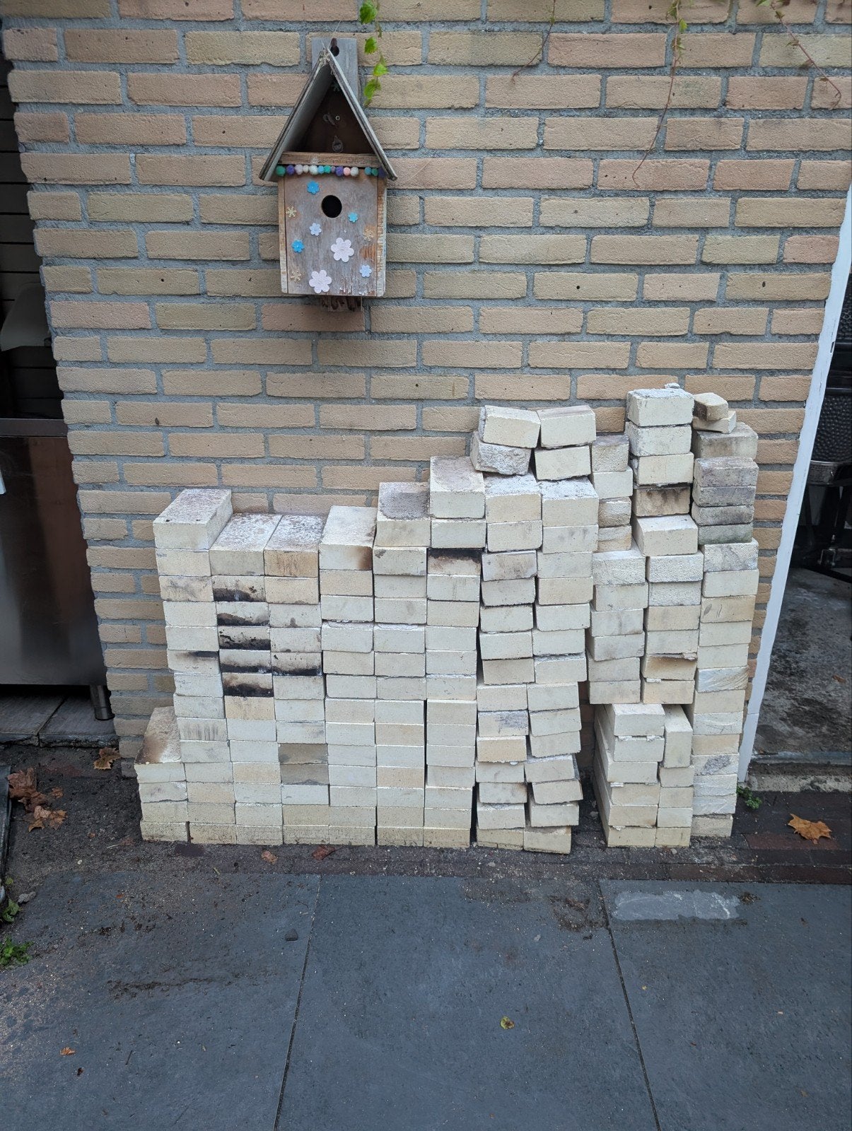 Gebruikte Vuurvaste Stenen circa 200 stuks, Doe-het-zelf en Verbouw, Metselstenen, Ophalen, Gebruikt, Overige typen