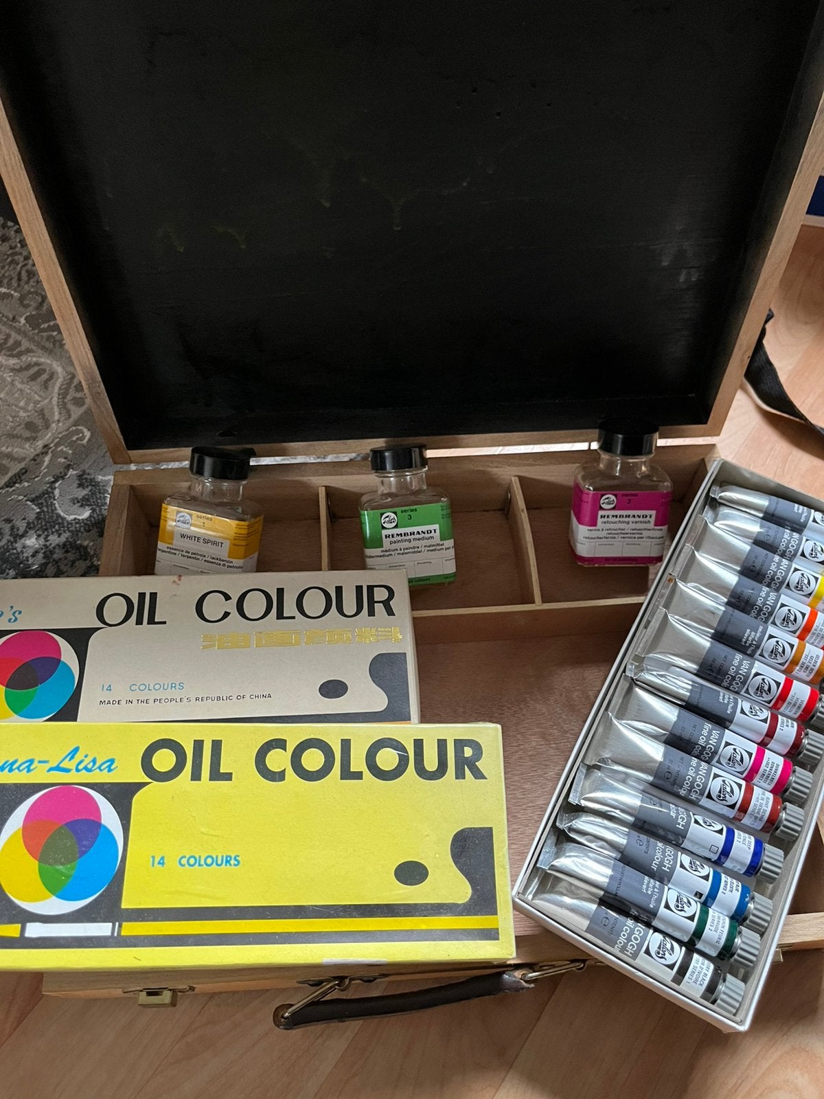 Olieverf (41 tubes) - Talens (Van Gogh) en Mona-Lisa, Ophalen, Zo goed als nieuw
