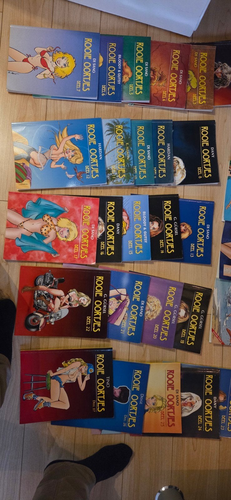 Rooie Oortjes stripboeken - Complete serie of reeks, Complete serie of reeks, Ophalen, Gelezen