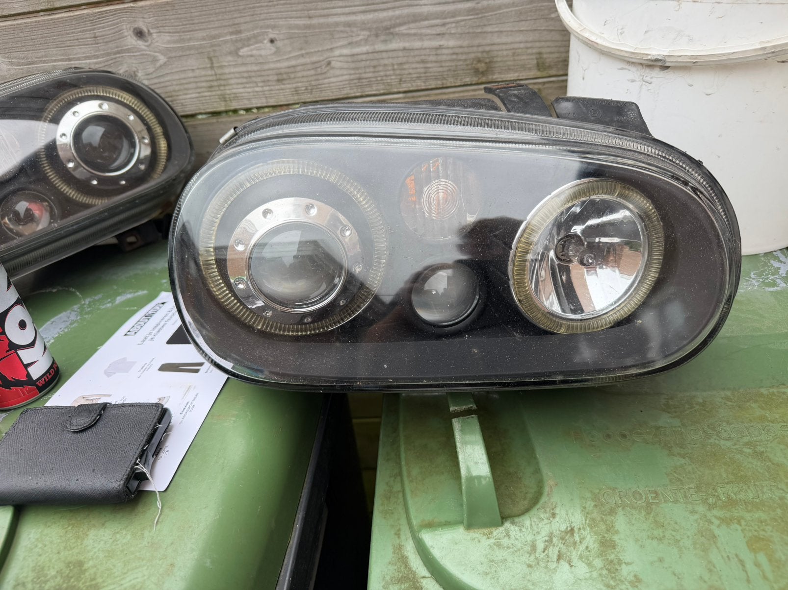 Golf 4 lampen, Ophalen