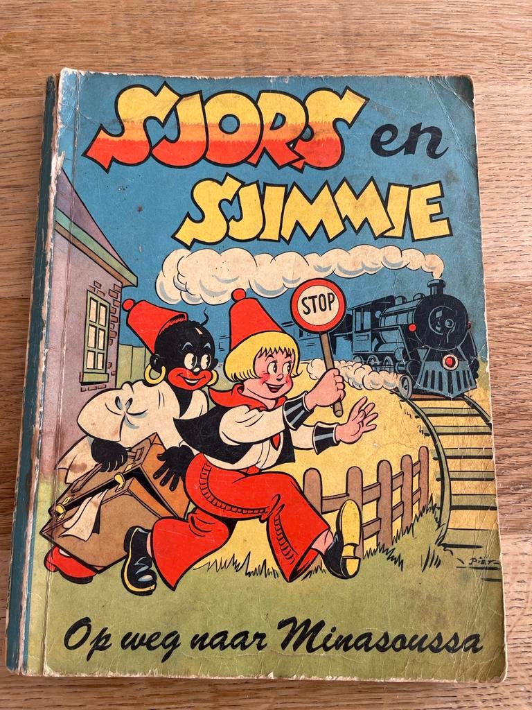 Vintage Sjors en Sjimmie Stripboek - Op weg naar Minasoussa, Boeken, Eén stripboek, Ophalen of Verzenden, Gelezen