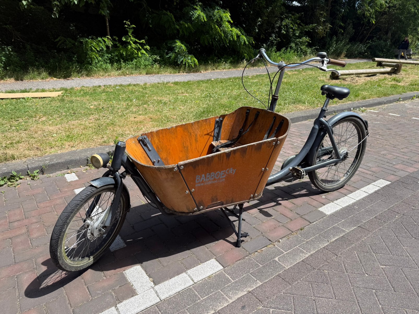 Babboe City bakfiets, Fietsen en Brommers, Fietsen | Bakfietsen, Ophalen, Zo goed als nieuw, 1 kind