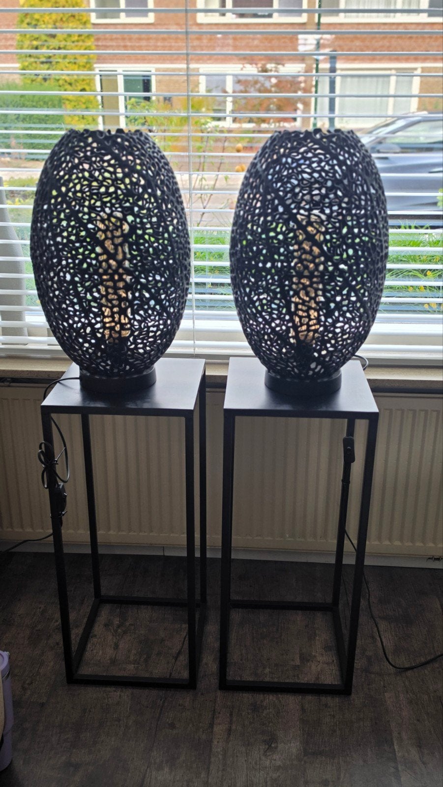 Light & Living  Tafellamp x2  - Zwart, Ophalen, Zwart, Metaal, Light & Living