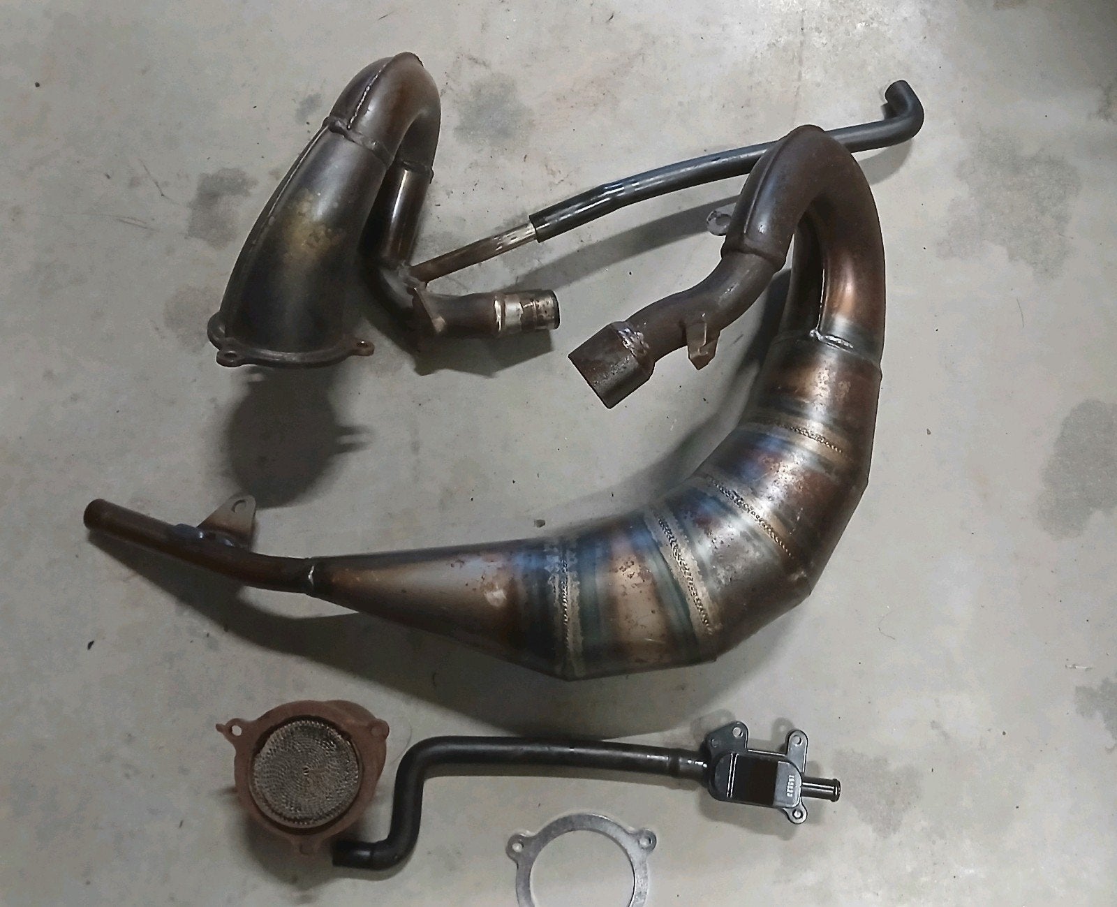 Voca Cross 50/70cc Uitlaatbocht + toebehoren Beta RR 50, Ophalen, Zo goed als nieuw, Uitlaat, Beta rr50