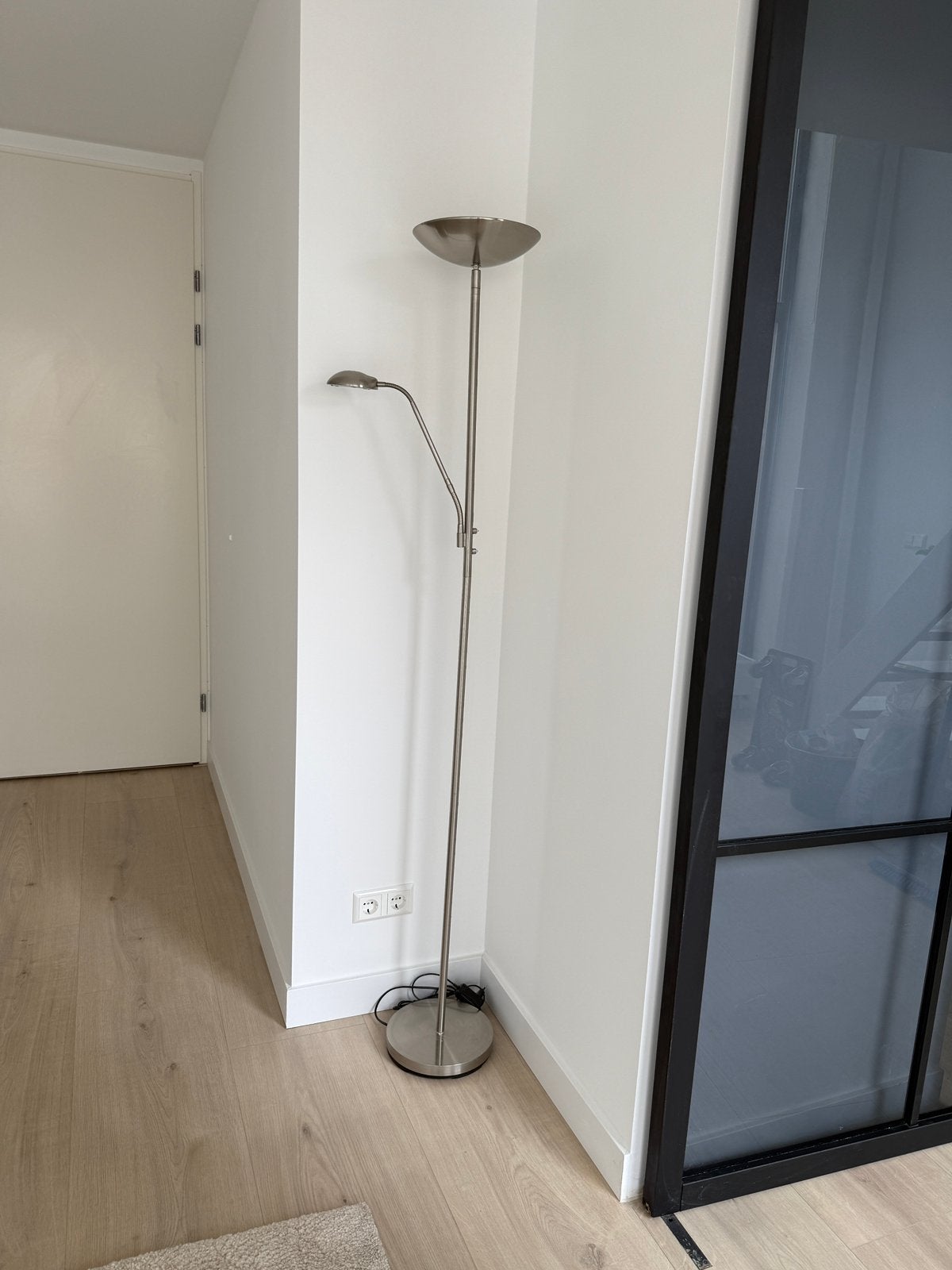 Vloerlamp rvs, Ophalen, Zo goed als nieuw, 150 tot 200 cm