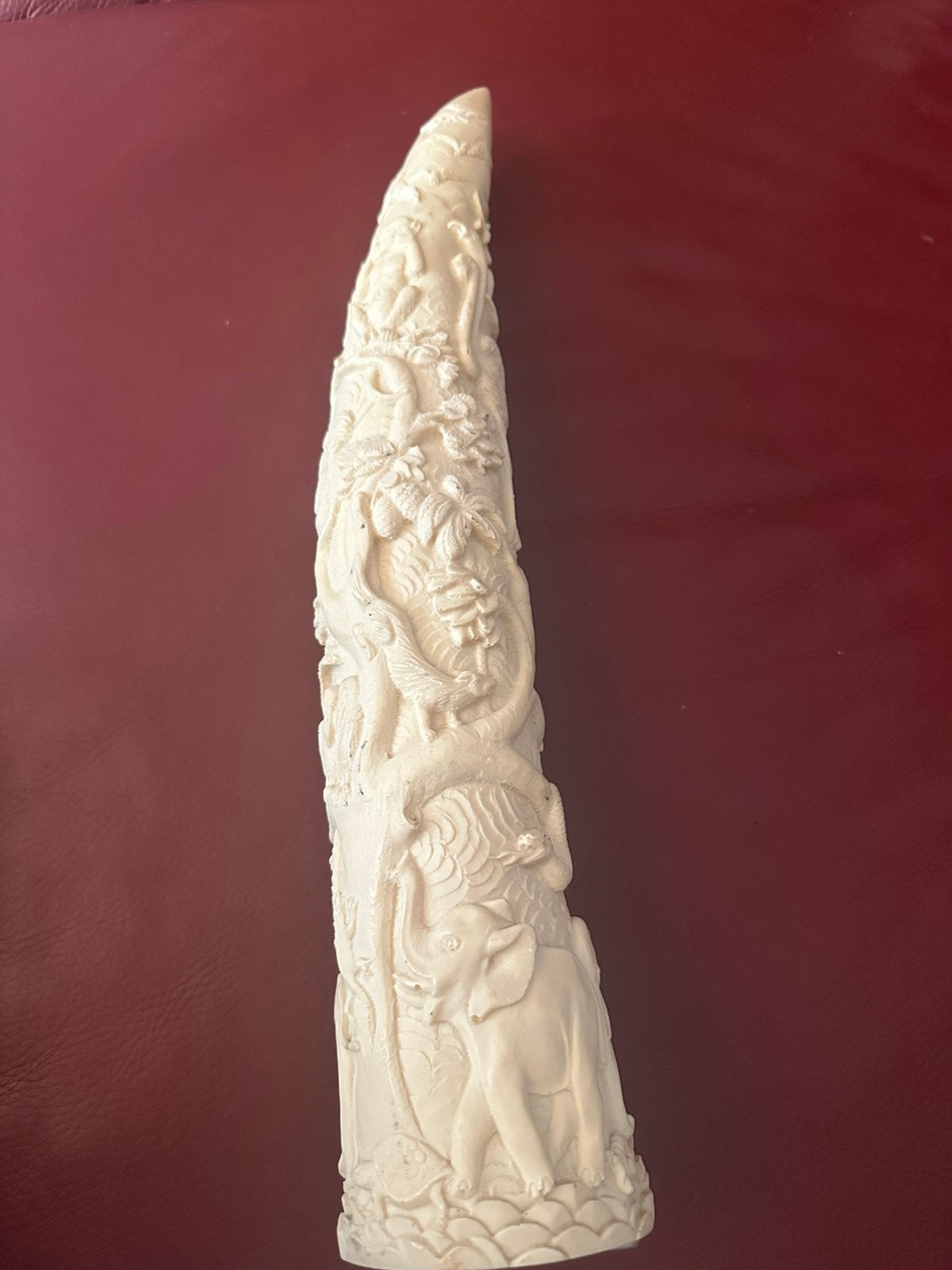 Composiet kunstwerk met gedetailleerde dierenscène, Antiek en Kunst, Ophalen of Verzenden