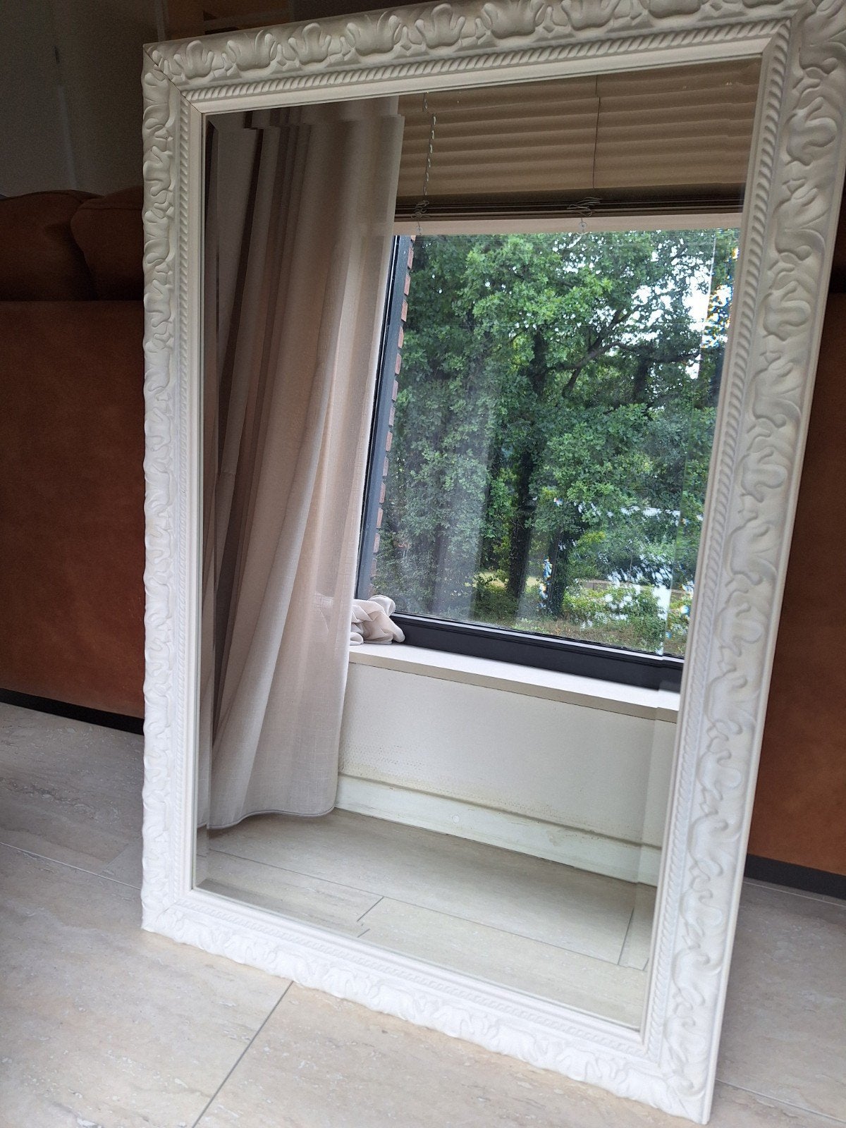 prachtige zware kwaliteit spiegel 60x90 cm, Huis en Inrichting, Ophalen, Zo goed als nieuw, Rechthoekig, Minder dan 100 cm