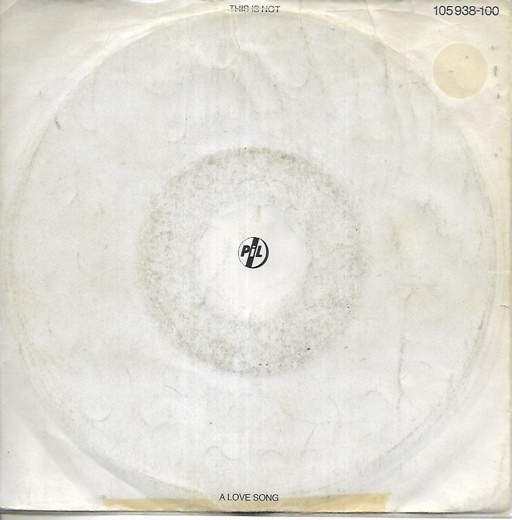 PIL - This is not a love song, Cd's en Dvd's, Ophalen of Verzenden, Gebruikt, 7 inch, Pop