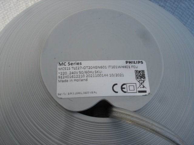 TWEE stuks Philips MyCreation 3D Tafellamp Z.G.A.N., Kunststof, Gebruikt, Met schakelaar, E14 (klein)