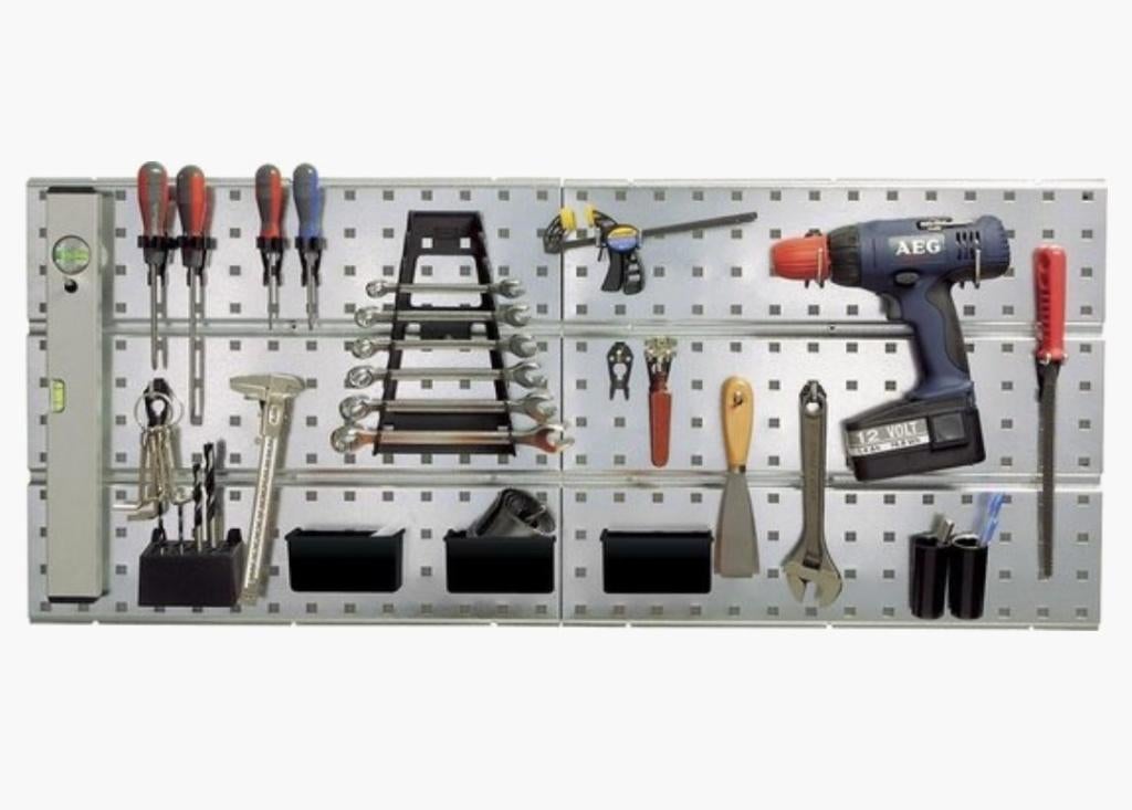 Raaco wandrek Clipkit 22, 2x paneel en 22 haken, Nieuw, Ophalen of Verzenden, Raaco, /