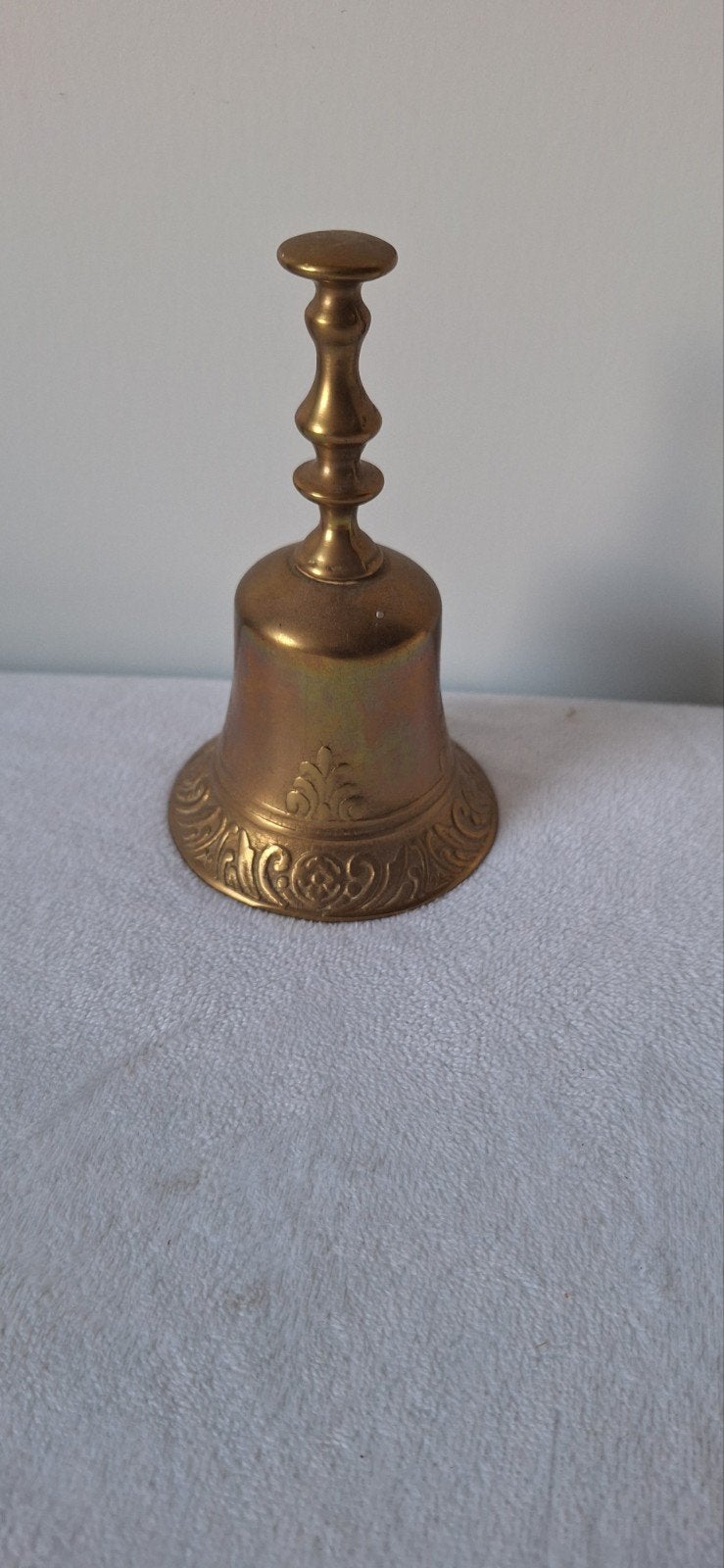 Vintage messing bel - Decoratieve tafelbel, Ophalen of Verzenden
