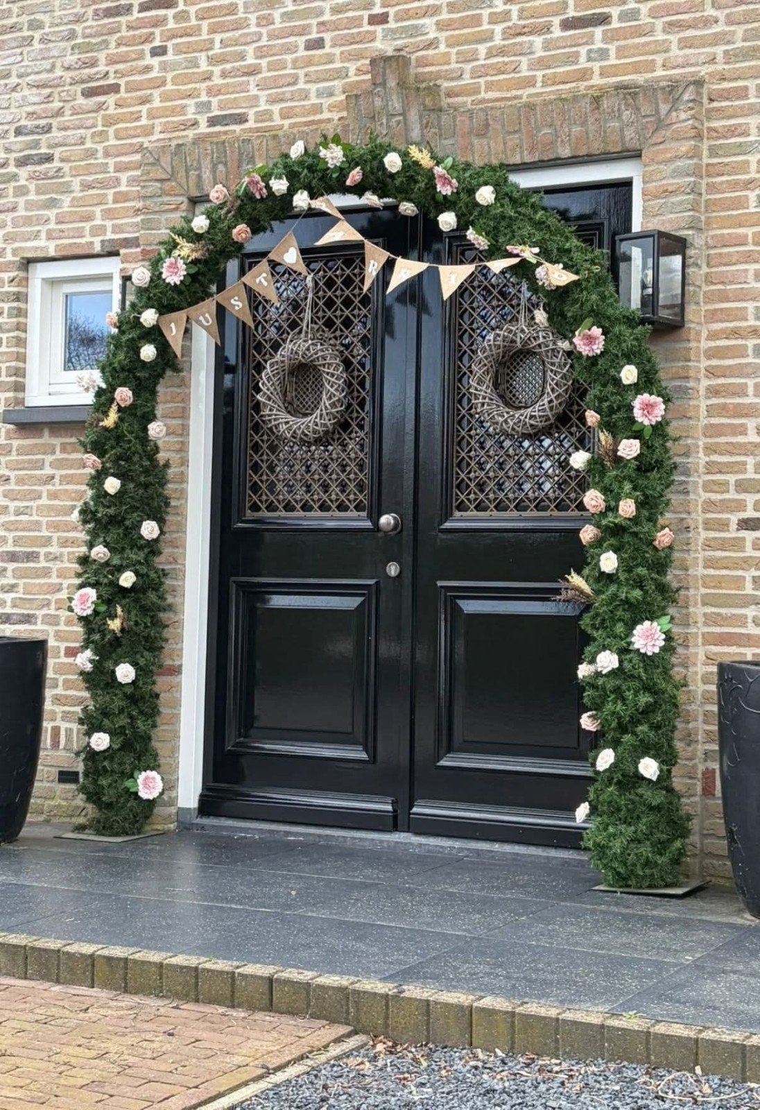 Huwelijksboog, poppen, versiering voor jubilea, Ophalen, Versiering