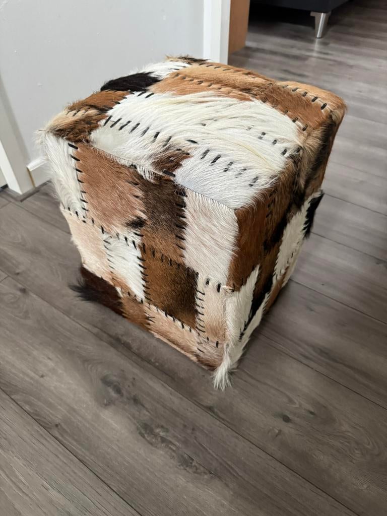 Dieren huid poef, Ophalen, Overige materialen, Minder dan 50 cm, Gebruikt