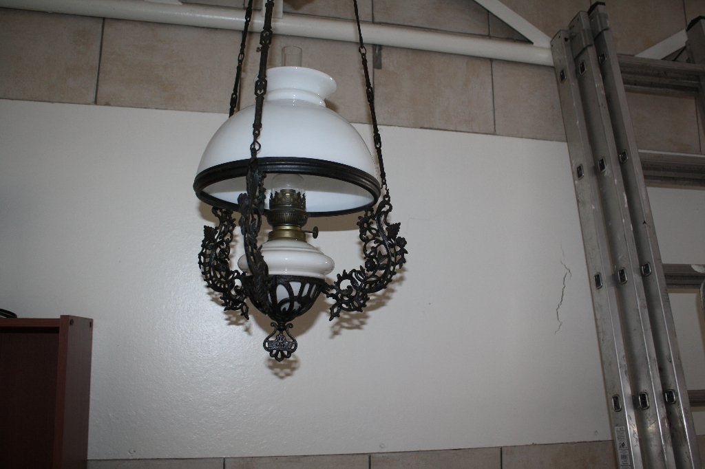 hang olielamp, Antiek en Kunst, Ophalen of Verzenden