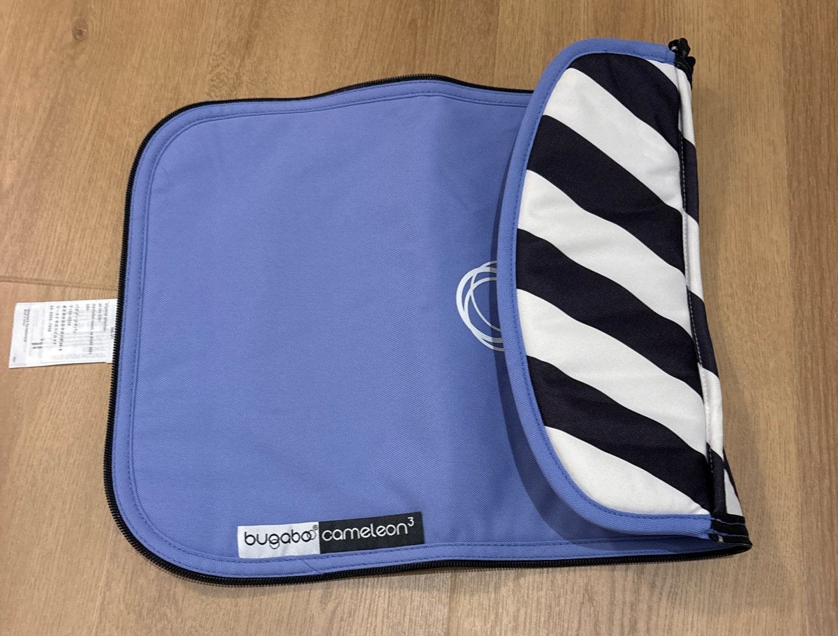 Bugaboo Cameleon 3 wiegdekje blauw/zwart-wit gestreept, Ophalen, Zo goed als nieuw, Kinderwagen, Bugaboo
