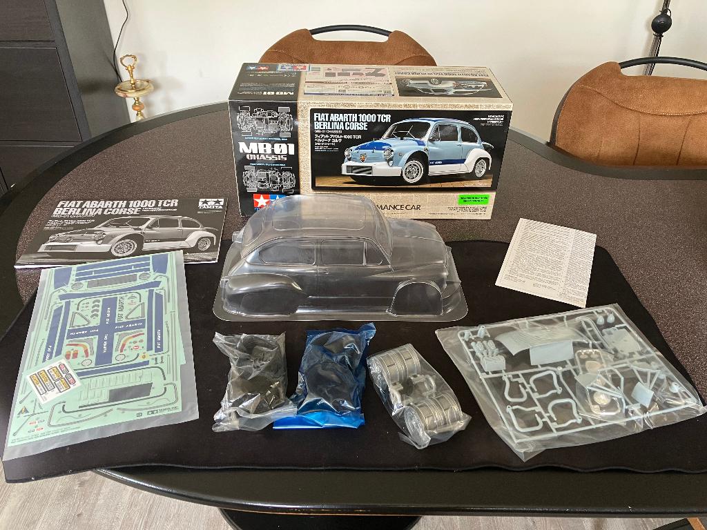 Tamiya 1/10 RC Fiat Abarth 1000TCR Bodyset, Elektro, Nieuw, Ophalen of Verzenden, Schaal 1:10