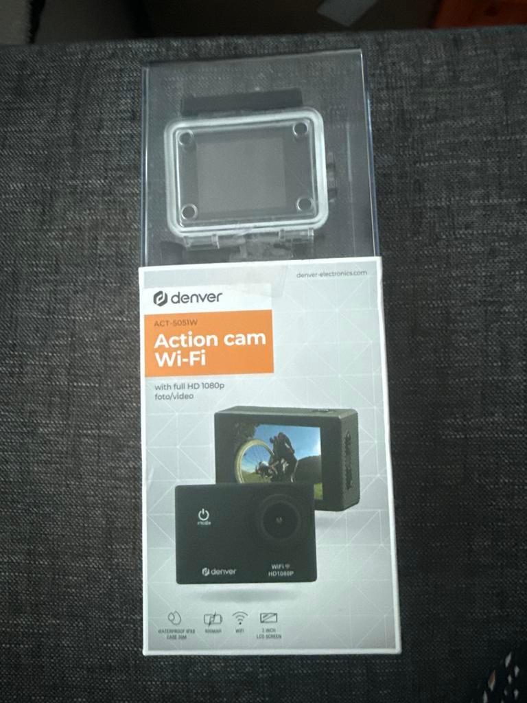 Denver ACT-5051W Action Cam Wi-Fi Full HD 1080p, Ophalen of Verzenden, Nieuw, Overige merken