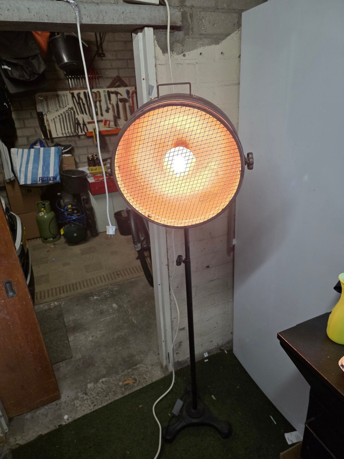 Industriële Lamp met dimmer, Antiek en Kunst, Ophalen
