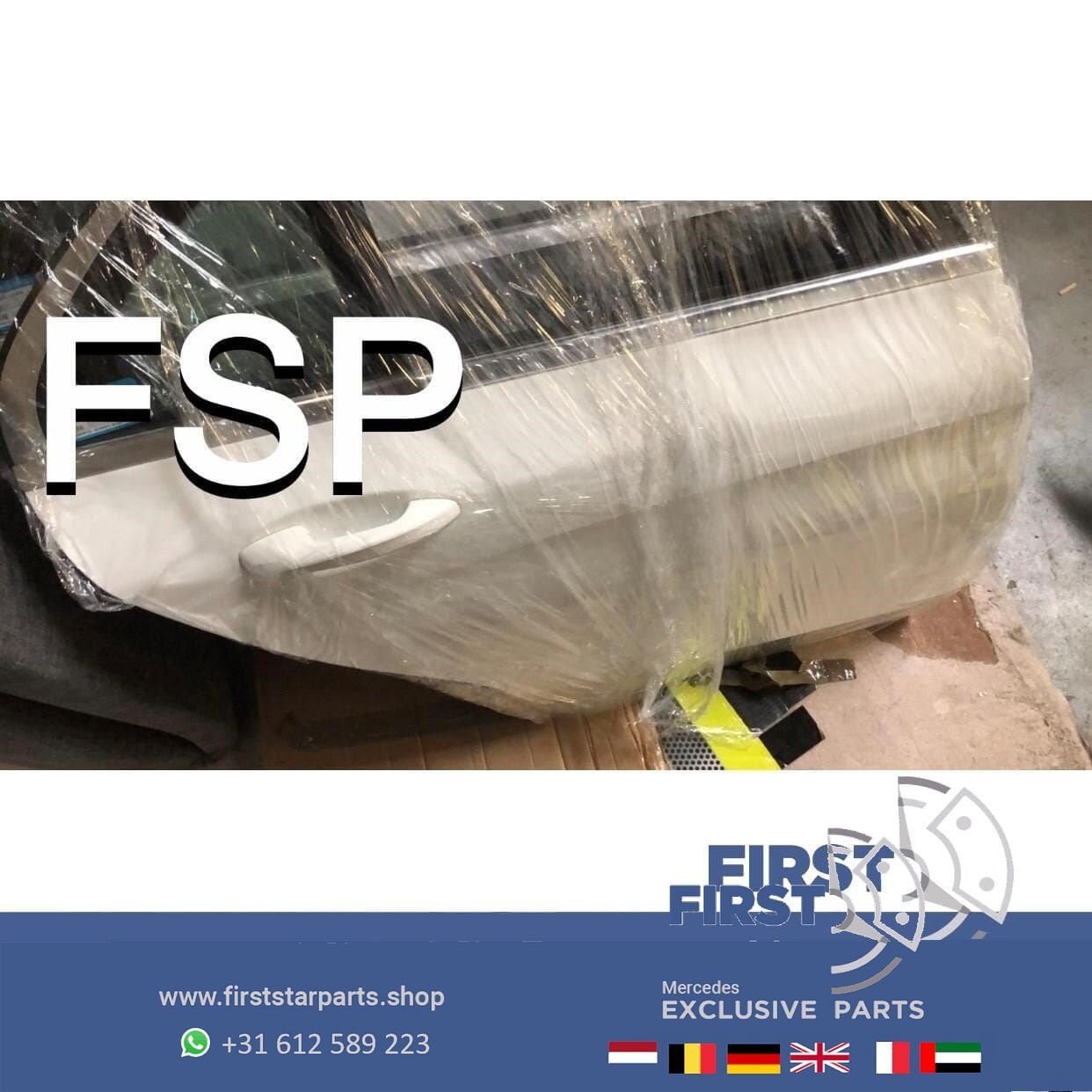 W205 SEDAN DEUR RECHTS ACHTER PORTIER C Klasse WIT 2014-2020, Gebruikt, -, Deur, Achter