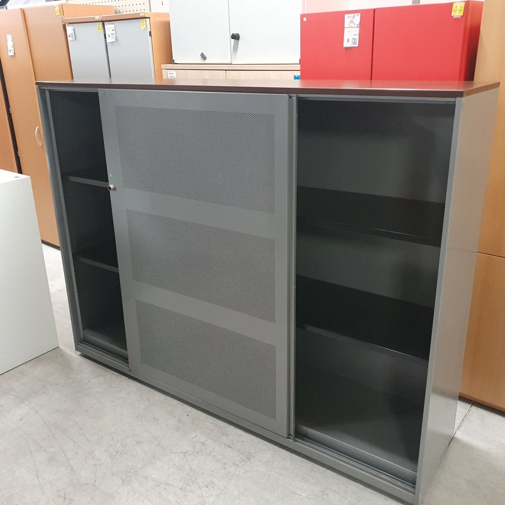 Ahrend akoestische schuifdeurkast zonder slot - 145x191x47, Niet ingevuld, Gebruikt, Niet ingevuld, Niet ingevuld