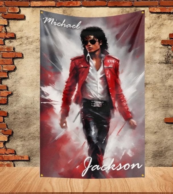 Grote vlaggen Michael Jackson (150x90cm)