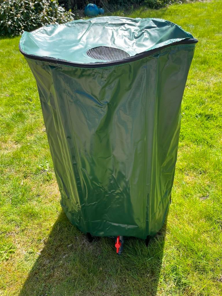 2x Opvouwbare Regenton ruim 200L met Kraantje, Tuin en Terras, Regentonnen, Kunststof, Met kraantje, 150 liter of meer, Nieuw