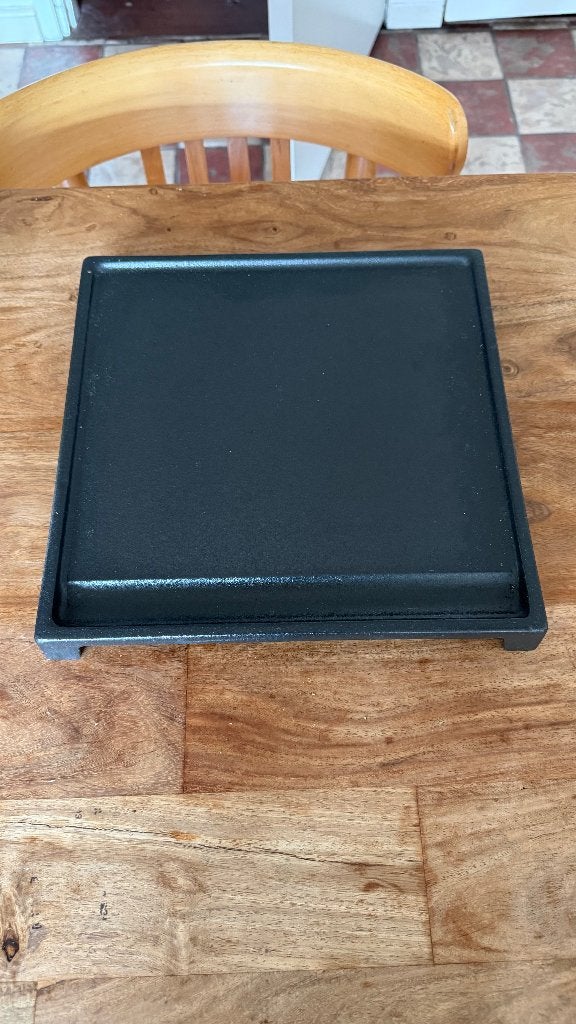 Boretti gietijzeren grillplaat 28x28 cm, Ophalen, Nieuw, Gietijzer, Overige typen