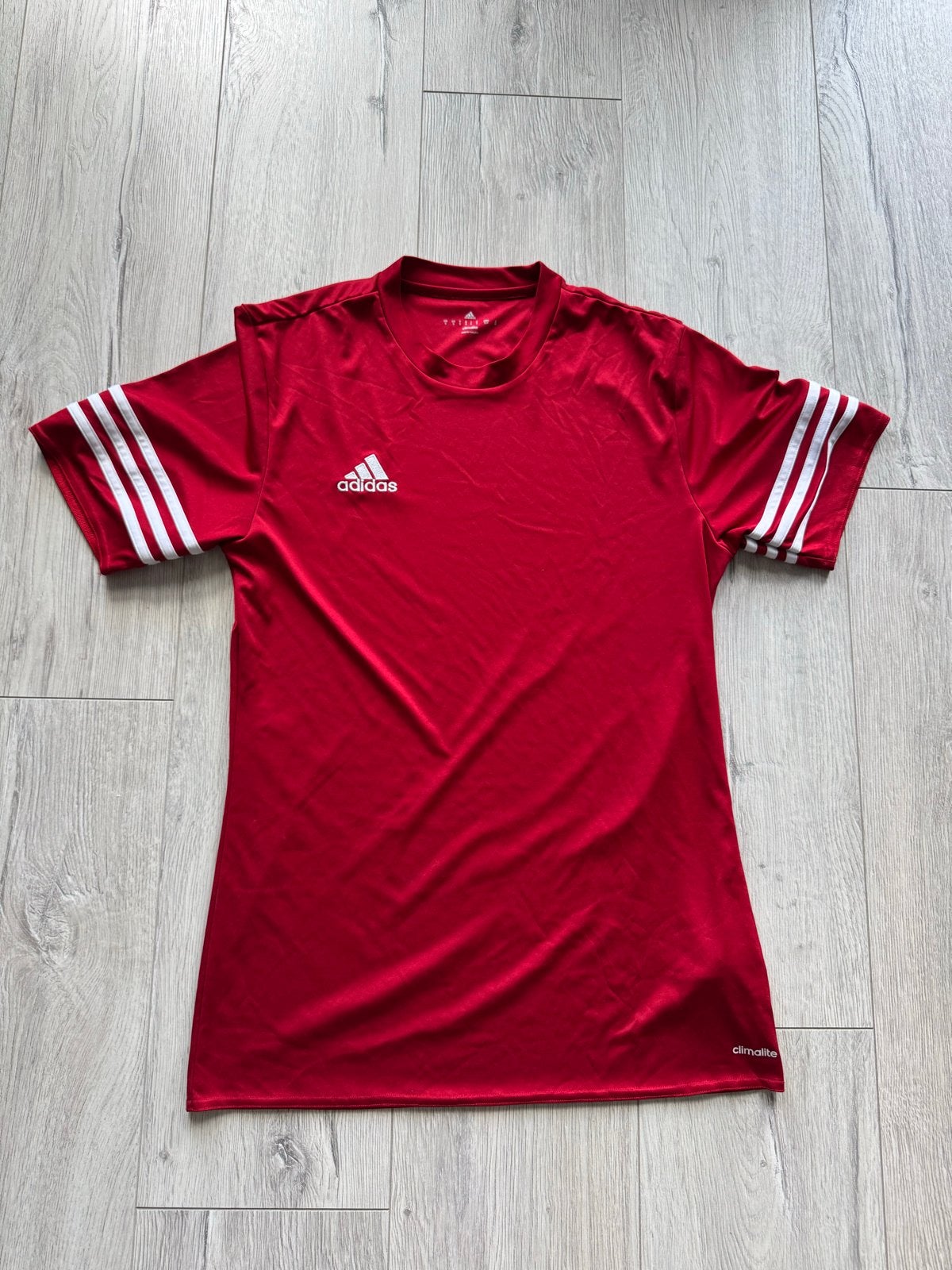 Adidas Climalite Sportshirt Rood Maat S, Ophalen of Verzenden, Zo goed als nieuw, Maat 46 (S) of kleiner, Rood
