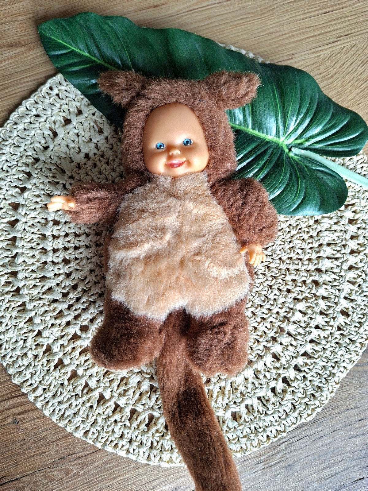 Anne Geddes popje met eekhoorn pakje Babies in animal suits, Ophalen of Verzenden, Zo goed als nieuw, Overige typen