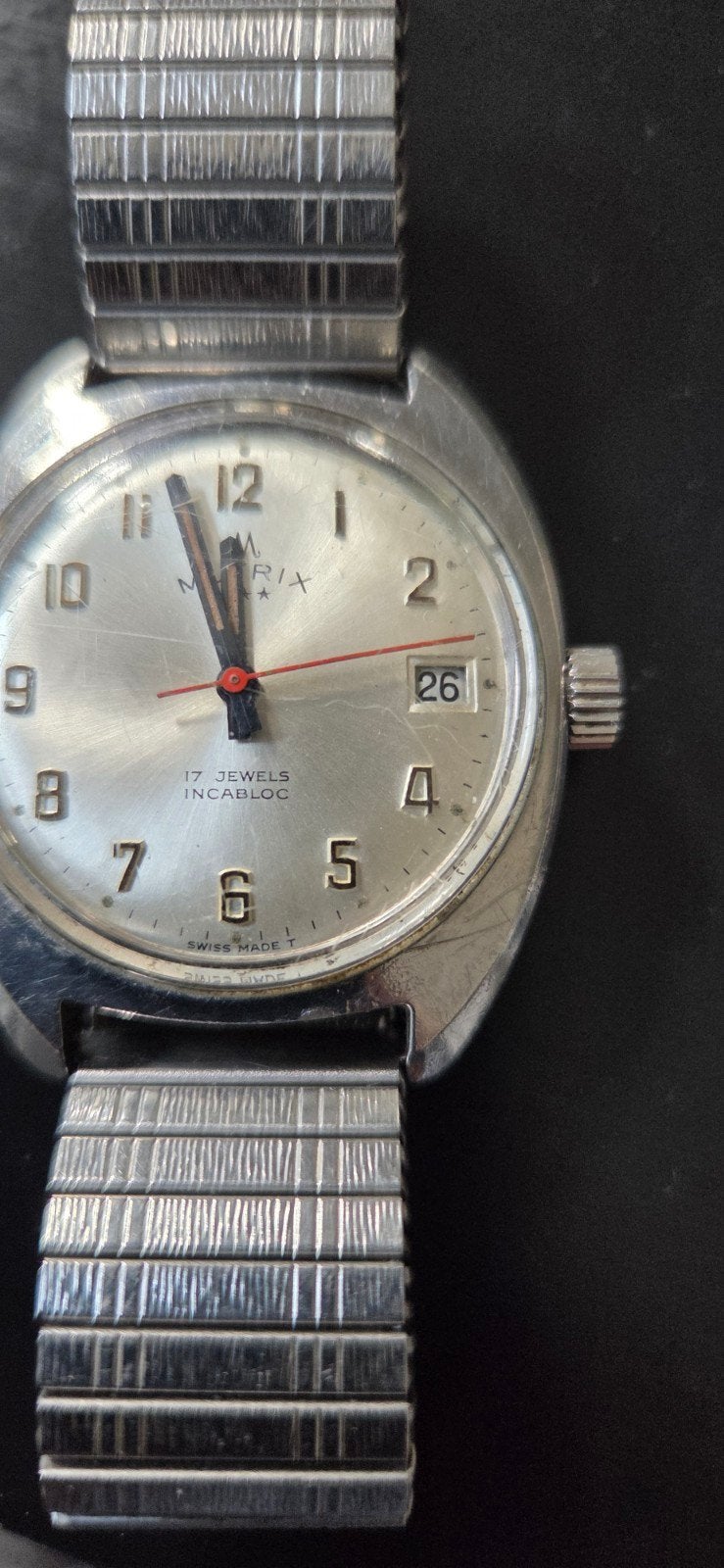 Mutrix herenhorloge., Ophalen of Verzenden, Staal, Overige merken, 1960 of later