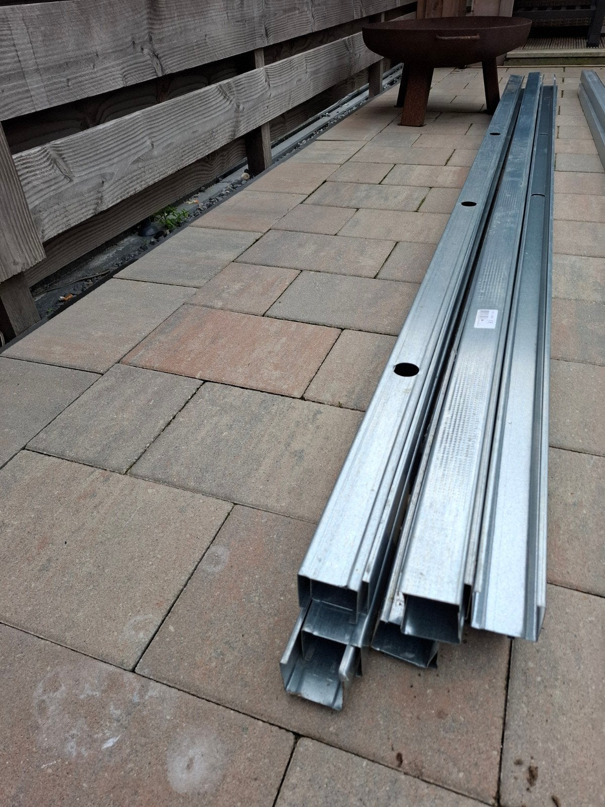 11 stuks C50 metal stud profielen staanders 2.60m, Ophalen, Nieuw