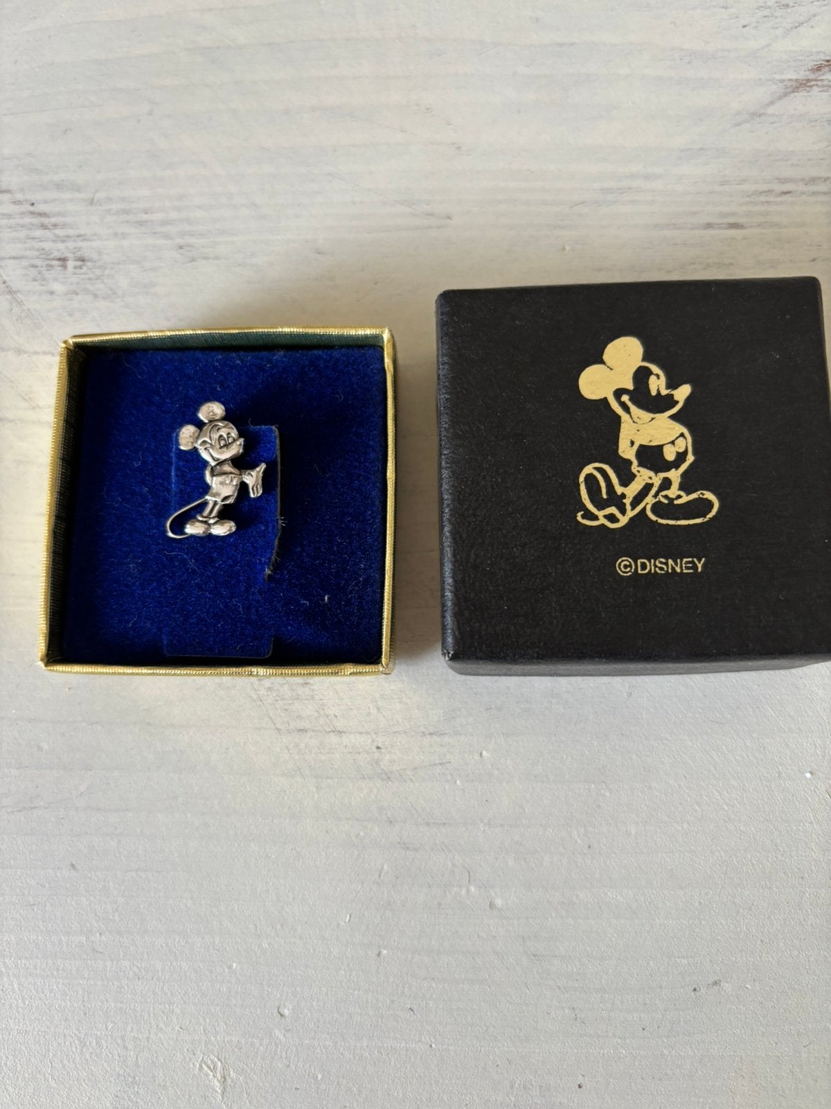 Zilveren vintage broche Disney Mickey mouse, Ophalen of Verzenden, Mickey Mouse, Nieuw, Overige typen