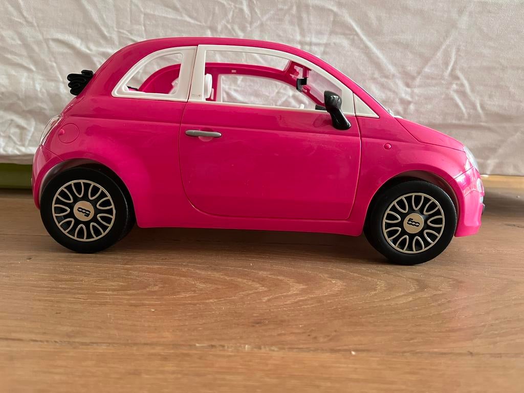 Barbie auto Fiat 500, Verzenden, Zo goed als nieuw