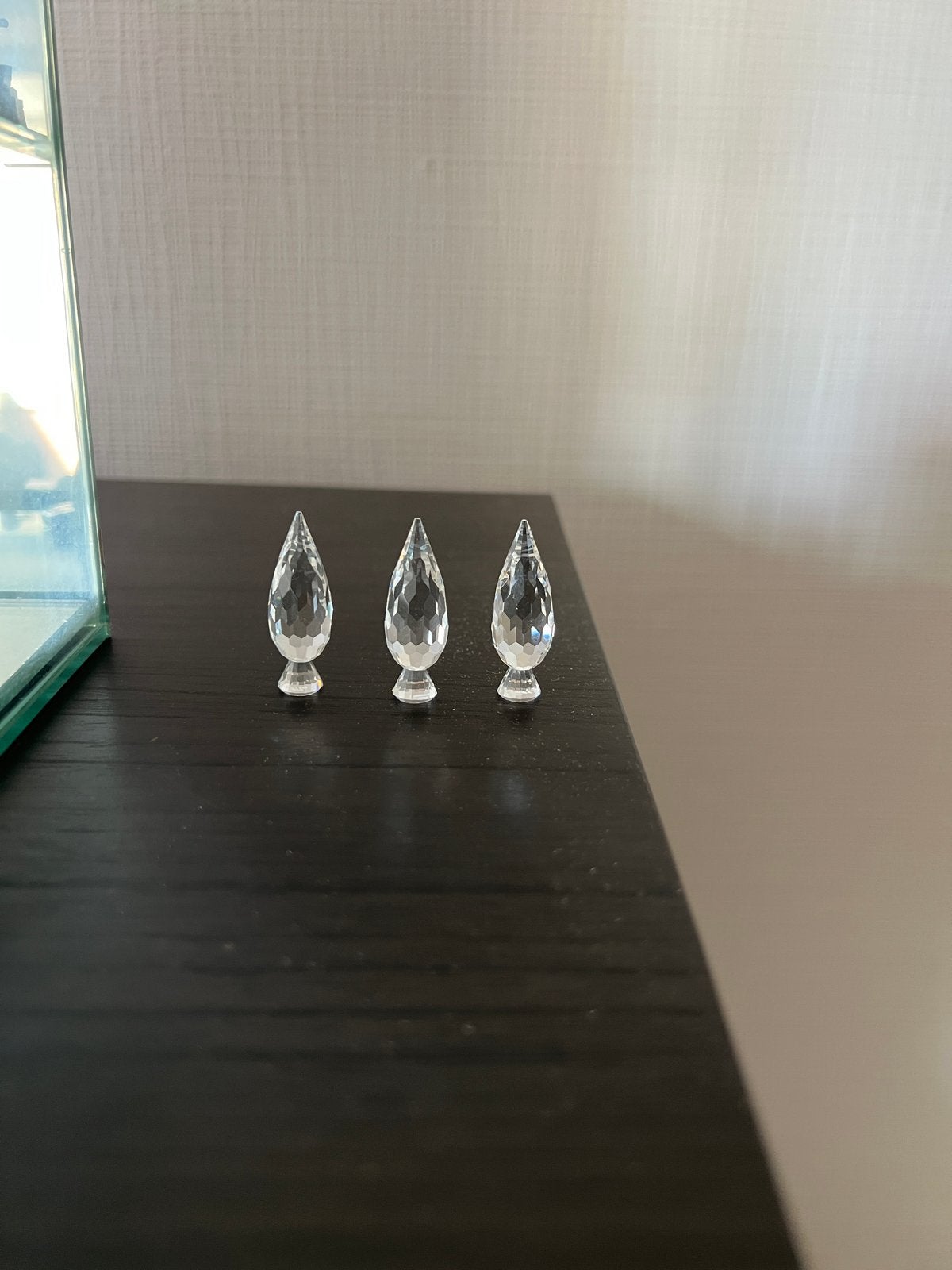 Set van 3 kristallen decoratieve druppels, Ophalen