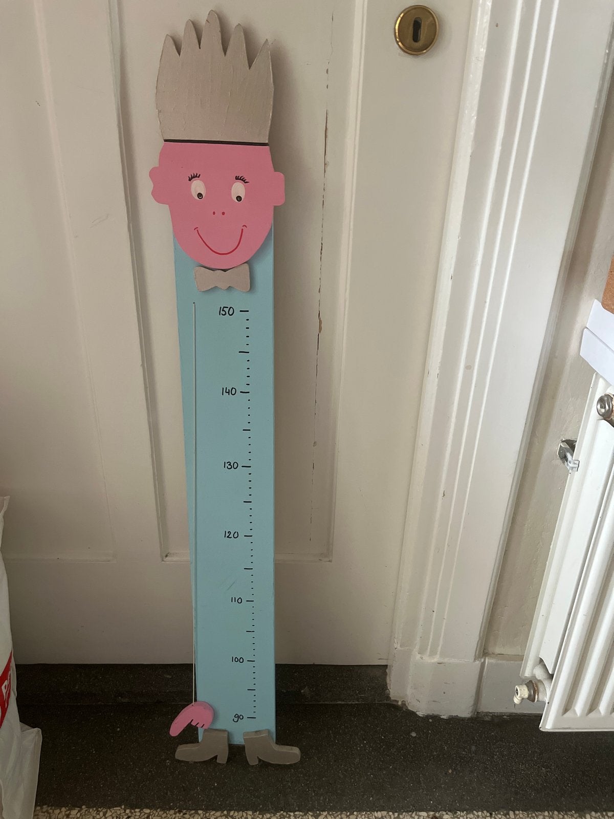 Leuke houten groeimeter voor kinderkamer, Ophalen, Zo goed als nieuw