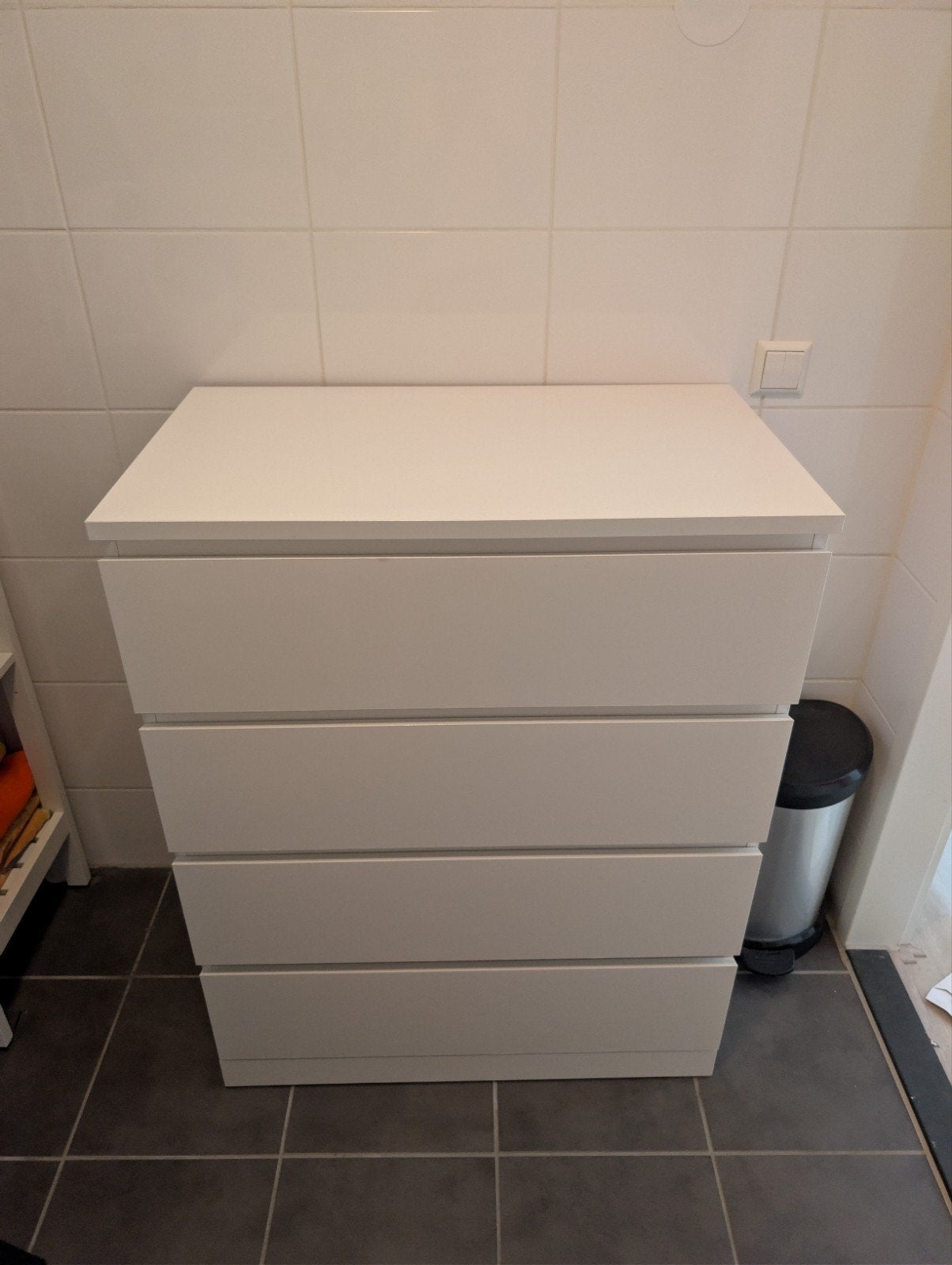 Malm ikea ladekast met 4 lades, Ophalen, 50 tot 100 cm, Zo goed als nieuw, 3 of 4 laden