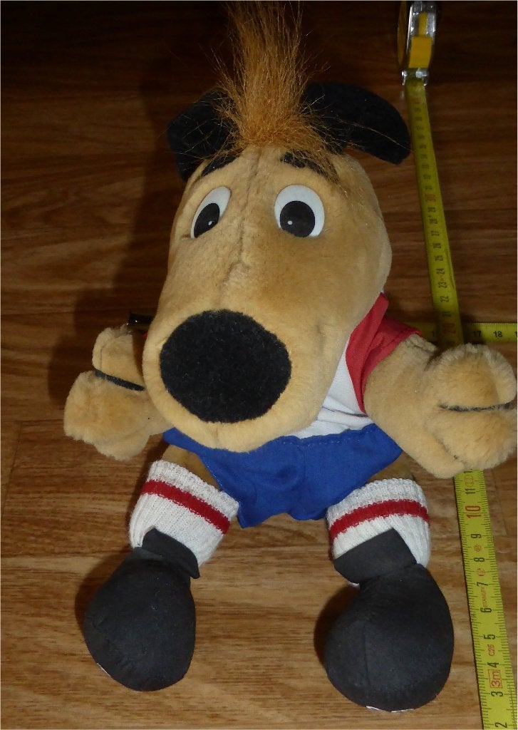 Striker mascotte WK voetbal 1994 USA FIFA, Ophalen of Verzenden, Zo goed als nieuw, Buitenlandse clubs, Beeldje of Poppetje