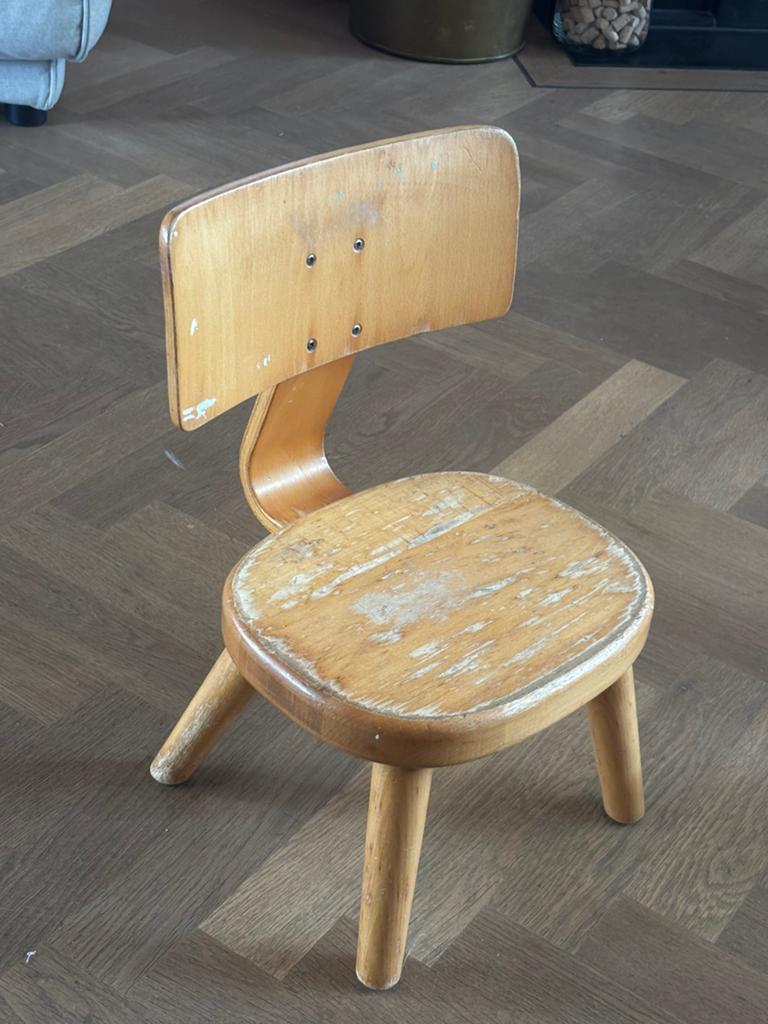 Vintage schoolstoeltje, Ophalen, Gebruikt, Stoel(en)