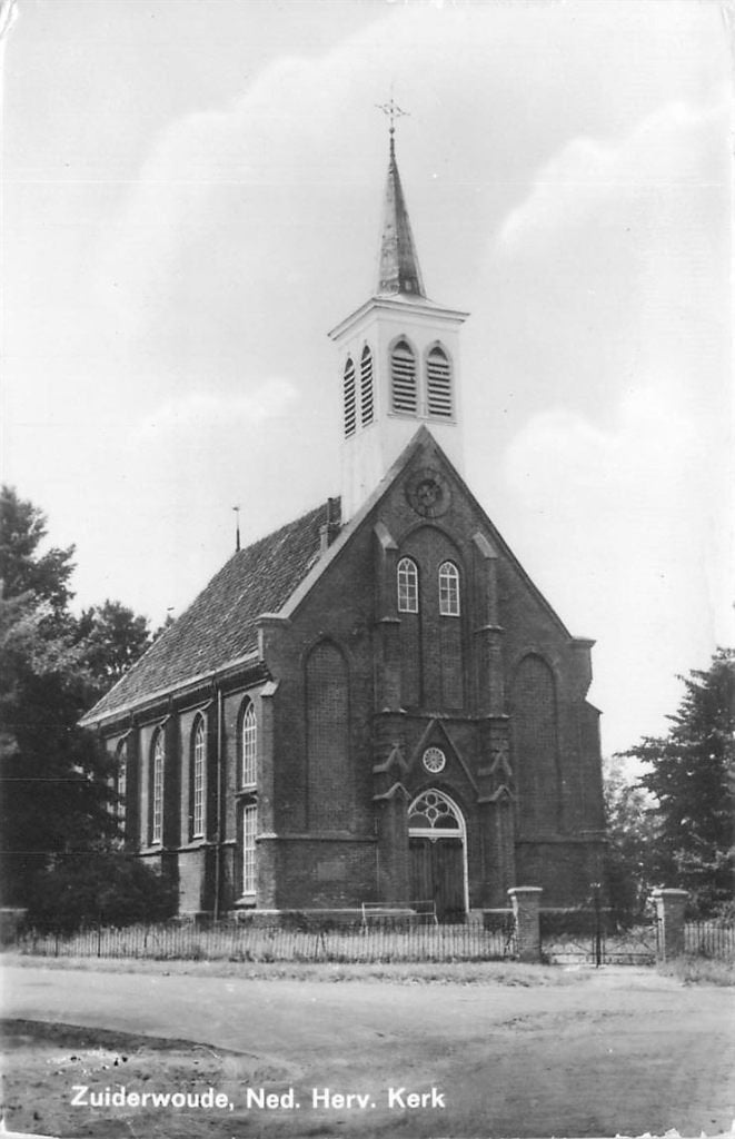 378-285-029 Zuiderwoude NH Ned Herv Kerk, Verzenden, Voor 1920, Noord-Holland