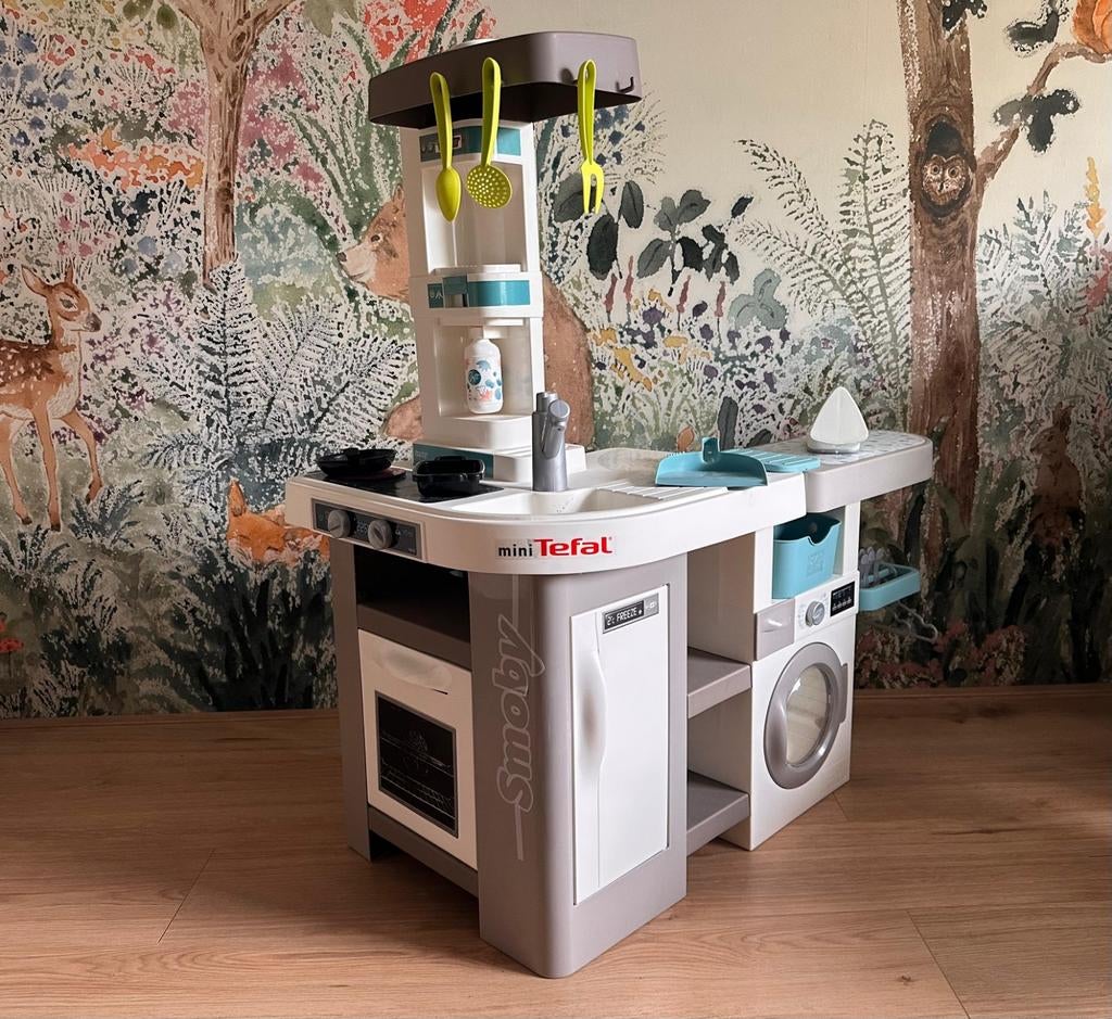Smoby Tefal 2-in-1 clean keuken - speelkeuken, Ophalen of Verzenden