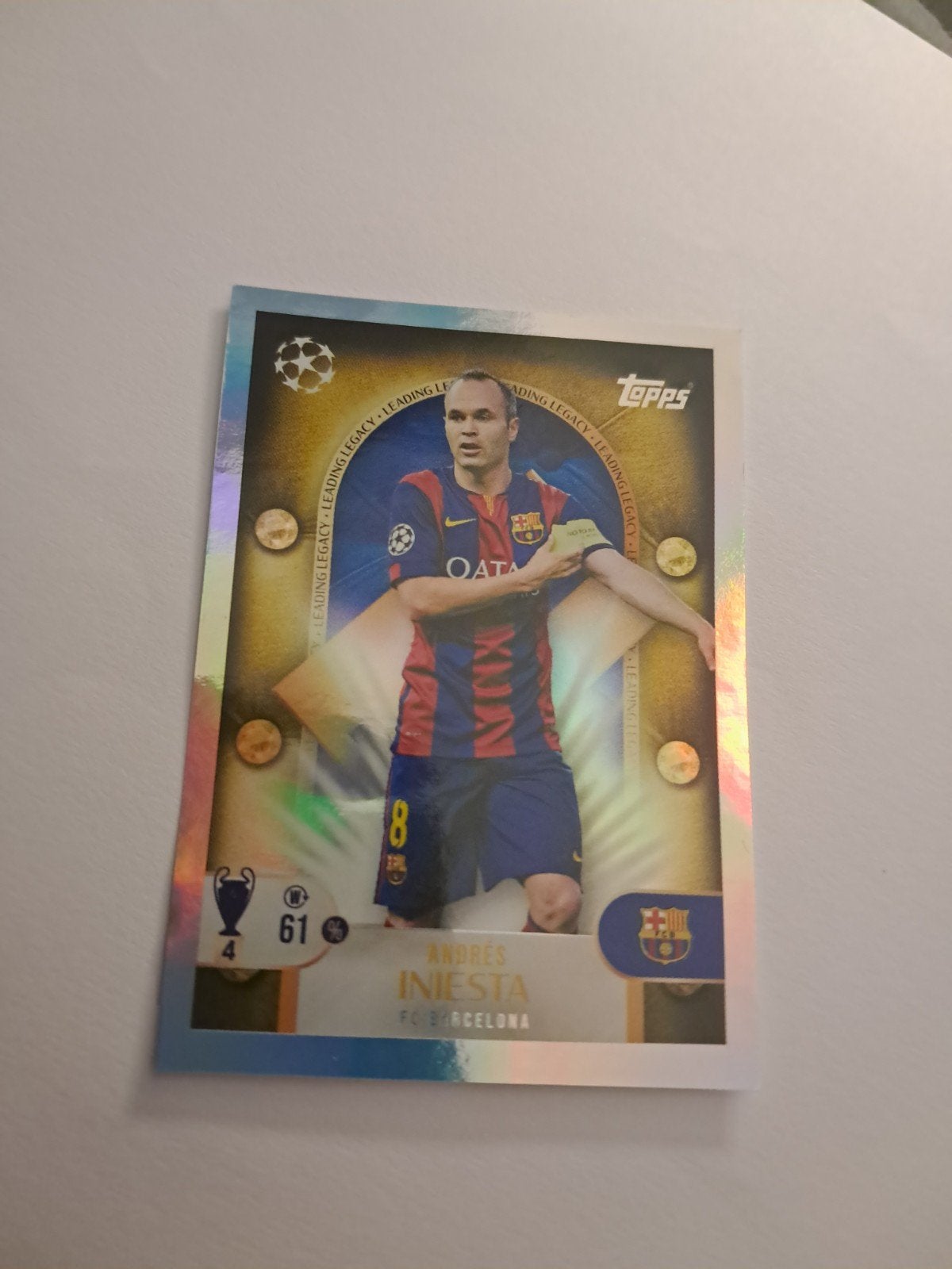 Champions League 2025/26 Topps. Andres Iniesta FC Barcelona., Ophalen of Verzenden, Nieuw, Sticker